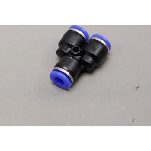 10pcs/lot 1 Touch Plastic Hose 3 Way Y Type Pneumatic Air Fitting 6mm Quick Tube connector Pipe Three Joint PY-6