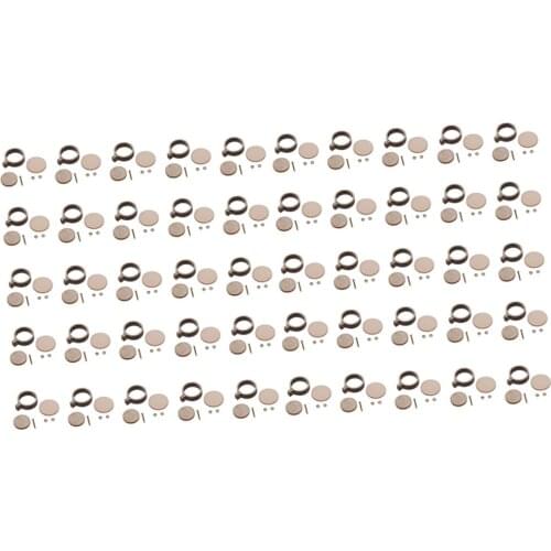 50 Pieces Round Mini Wooden Embroidered Hoop Frames For Crafts Accessories