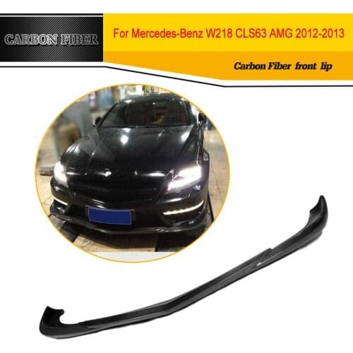 Car Styling Carbon Fiber Front lip spoiler For Benz W218 CLS63 AMG bumper 2012UP