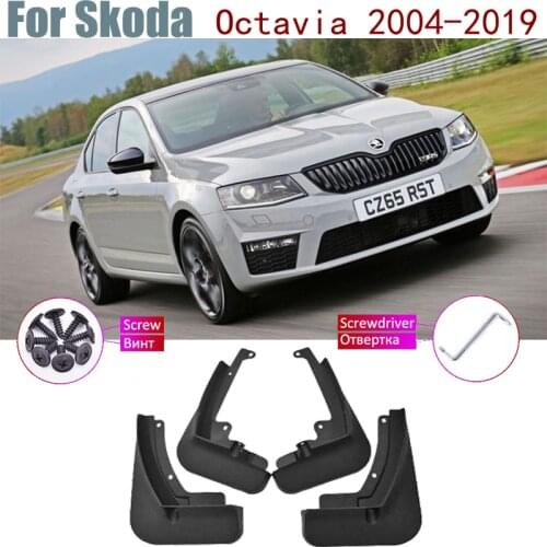Fender Mud Guard Splash Flap AccessoriesMudguards For Skoda Octavia A5 A7 1Z 5E MK2 MK3 2004 2005 2006 2007 2008 2009 2010-2019