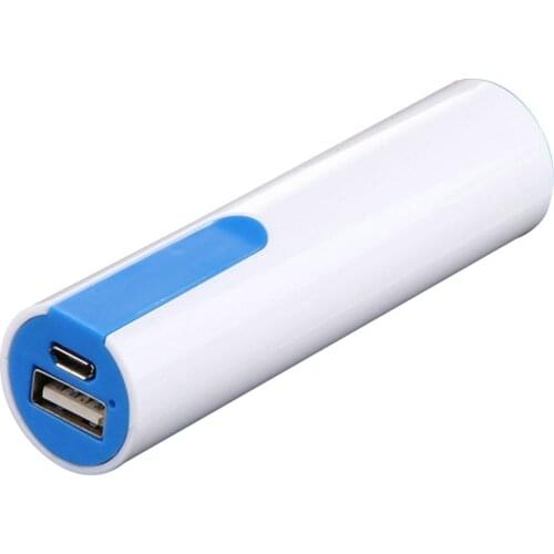 Cylindrical Mobile Power Bank Shell Portable Power Bank Backup External Battery Charger Single 18650 Li-ion Battery Holder Box