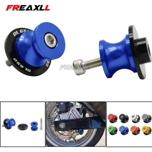 CNC Aluminum 8MM Stand Screws Cover Motorcycle Swigarm Slider Spools For Suzuki DL 650 DL650 V STROM 2004-2013 Accessories