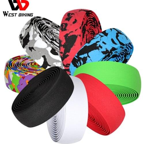 WEST BIKING Bicycle Handle Bar Tape Moutain Road Bicycle Comfortable Bike Handle EVA Road Bike Cycling Handlebar Accessories