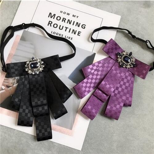 Fashion New Retro Vintage Design Bowtie Handmade Mens Rhinestone British Dress Wedding Groom Bow Tie for Men Accessories