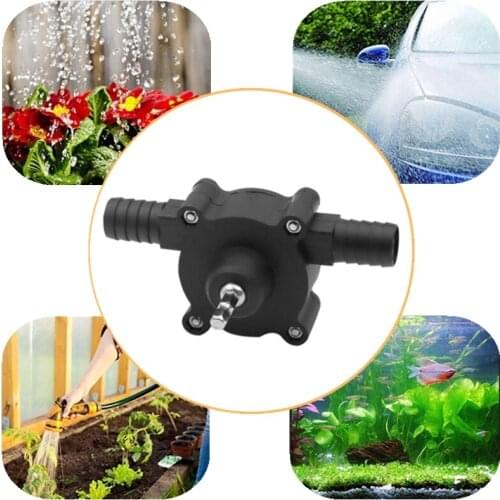 Quality Electric Drill Pump Portable Oil Fluid Water Pump Mini Hand Self priming Liquid Transfer Pumps Home Garden Park Outdoors