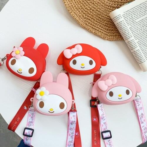 Cartoon Anime Shoulder Bags Cute Soft Silicone Womens Bags Portable Purses and Handbags Female Fashion Kawaii Crossbody Bags