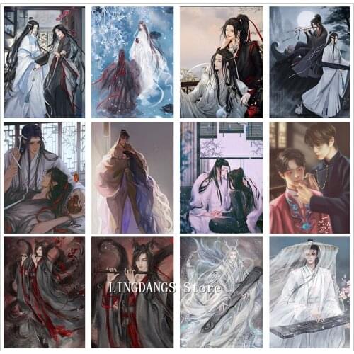 Chen QingLing TV Ancient Chinese Style 5D DIY Diamond Painting Mo Dao Zu Shi Cartoon Diamond Mosaic Cross Stitch Kits Home Decor
