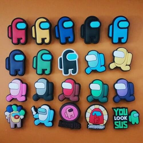 20-Piece Set Of Croc Jibz’s Children’s Favorite Werewolf Killing Game Character PVC Shoe Buckle Ornaments Shoe Accessories