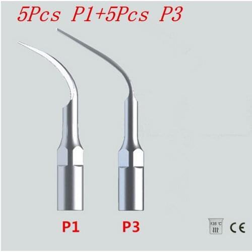 New 10Pcs/lot Ultrasonic Scaler Dental Tips P1 P3 With EMS/ WOODPECKER dental Tooth Whitening Dental Tools