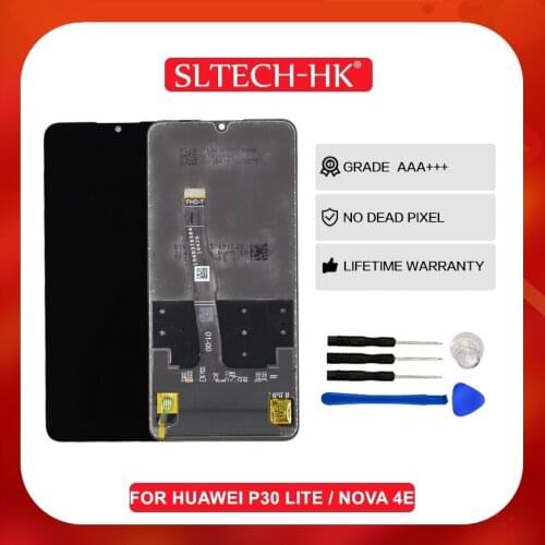 Original 2312*1080 For HUAWEI P30 Lite LCD Display Screen With Frame For HUAWEI P30 Lite Nova 4e MAR-LX1 LX2 AL01