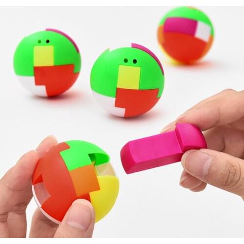Plastic Magic Building Block Puzzle Ball Shape Baby Kids Intelligence Assembled Toy