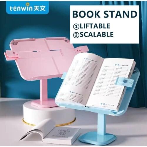 Tenwin Book Stand Holder Portable Foldable document Bookend Reading Support For Student Children Writing Bracket Office