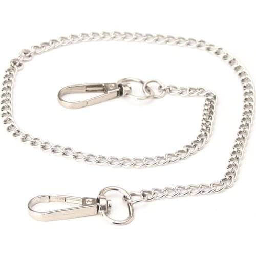 Rock Punk Hook Trouser Pants Waist Link Belt Metal Wallet Silver Chain Hip Hop Chain Belts For Women Pants Accessories
