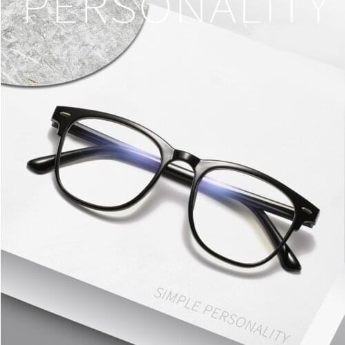 Plain Glasses Transparent Clear Glasses Women Eyewear Men Vintage Anti Blue Light Eyeglasses Optical Spectacles Gaming Gafas