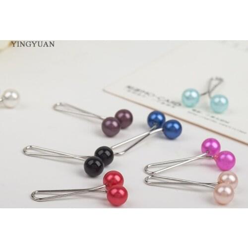 Sp41 12 Pcs Muslim Hijab clip Trendy Dual Fashion Brooches Scarf Clip Alloy Brooch Garment Accessories Women Ladies Brooches