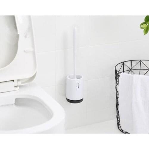 TPR Toilet Brush Silicone Head Cleaning Brush Household Floor-standing Cleaning Tool For Toilet Bathroom Accessories Sets