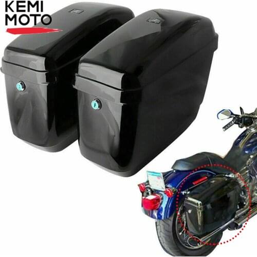 For Hraley Universal Hard Bags Hard Trunk Saddle Bags Luggage Brackets Luggage Bag Fit For Shadow Suzuki Kawasaki for Softail