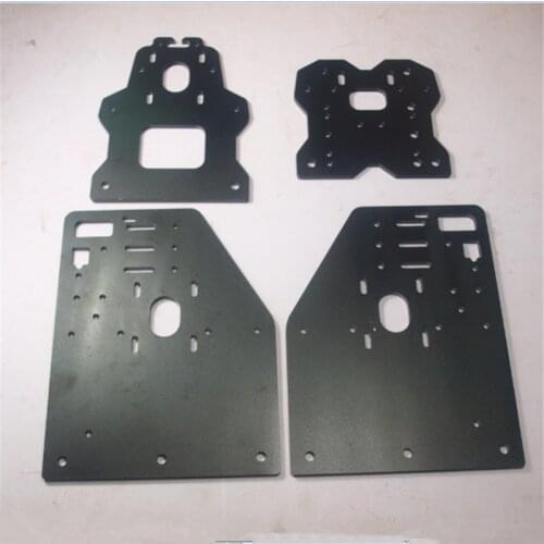SWMAKER OX CNC machine parts update version OX Gantry plates kit OX CNC Aluminum 4 Gantry Plates 6mm black anodized aluminum