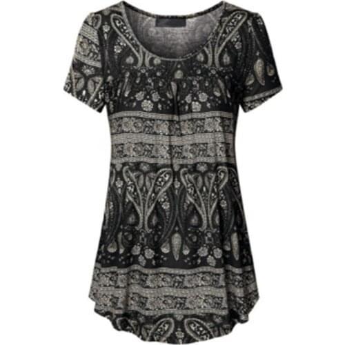 Women Short Sleeve Floral Short Dresses 2021 Summer Boho O-neck Party Beach Floral Print Maxi Dress Casual Vintage Vestidos