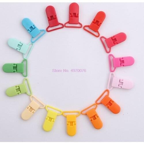 DHL 2000Pcs Baby Plastic Holder Soother Pacifier Multicolor Mam Infant Clips Nipples Holder 20mm/25mm