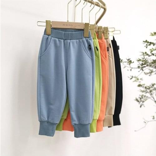 2020 Toddler Boys Pants Casual Korean Harem Pants For Boy Kids Pants Loose Trousers Children Spring Sweatpants 2 3 4 5 6 Years