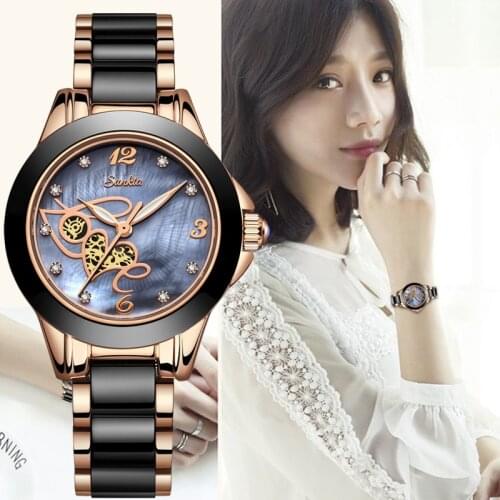 2021 Watches Womens Luxury Brand SUNKTA Woman Clock Quartz Wristwatch Fashion Ladies Wristwatch Reloj Mujer Relogio Feminino