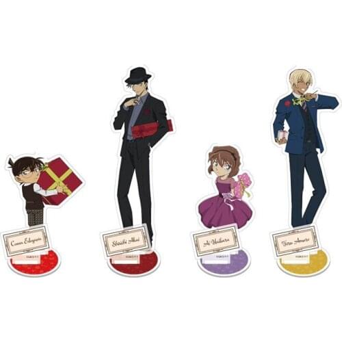 2021 Party Anime Detective Conan Case Closed Kudou Shinichi Furuya Rei Akai Shuichi Haibara Ai Acrylic Stand Model Desktop Toy