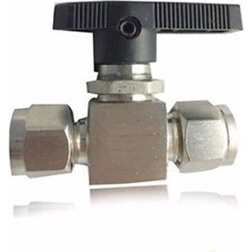 304 Stainless Steel Compression fitting shut off Ball Valve 915 PSI Q91SA PN 6.4 Fit For 3/4" inch O/D Tube