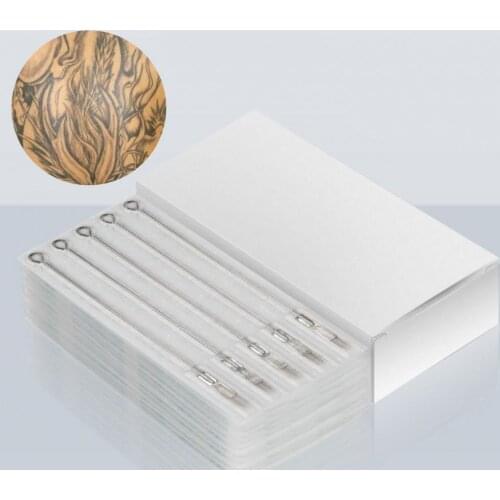50Pcs/Box 5RM/7RM/9RM/11RM/13RM/15RM Tattoo Tool Safe Delicate Health Tattoo Piercing Curved Needle for Novice
