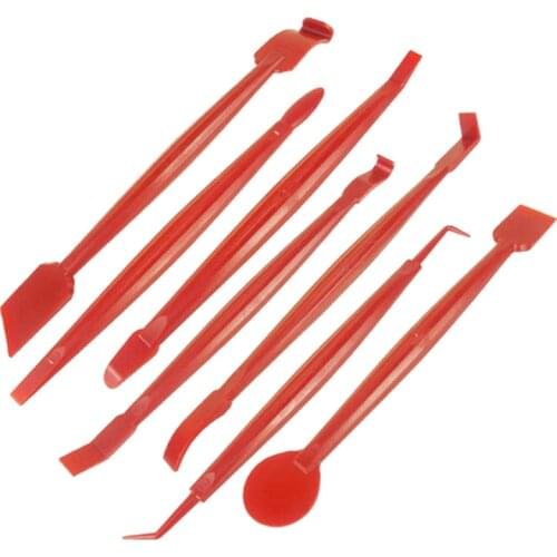 7Pcs Car Tools Car Sticker Film Scraper Kit Auto Felt Squeegee Scraper Set Knife