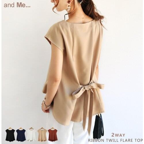 Women Blouse 2021 Office Lady Asymmetric Bow Tie Round Neck Elegant Pullover Ladies Round Neck Solid Color Roupas Tops Блузки