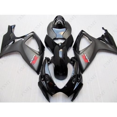 GSX R 750 2007 Fairing Kits GSX R 600 2007 Abs Fairing GSXR750 2006 - 2007 K6 Bodywork Black Grey