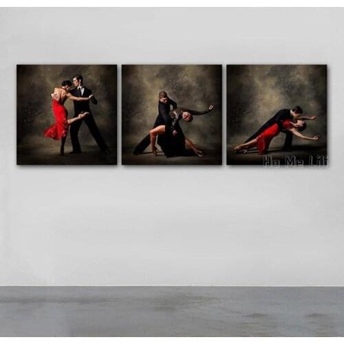 Art Print Oil Painting 3 Modern Design Dance Art Love Wall Decoration