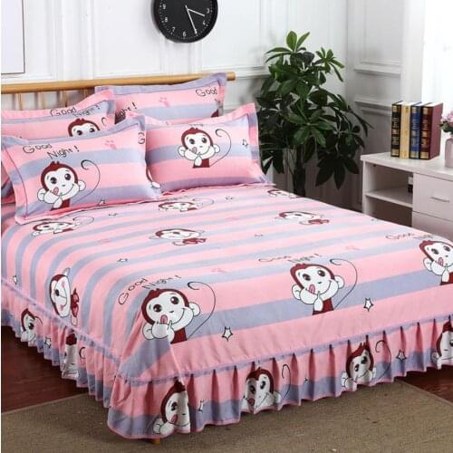 Quality Skin-friendly Material Textile Bedding Household Mattress Dust Cover Bedspread Bedroom Bed Sheets With Pillowcase