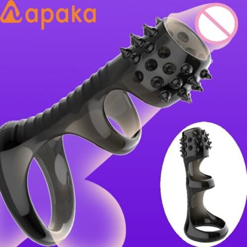 Lock Sleeve Penis Ring Four Vibration Penis Cock Rings Penis Male Vibrating Penis Extender Male Chastity Sex Toys for Man Couple