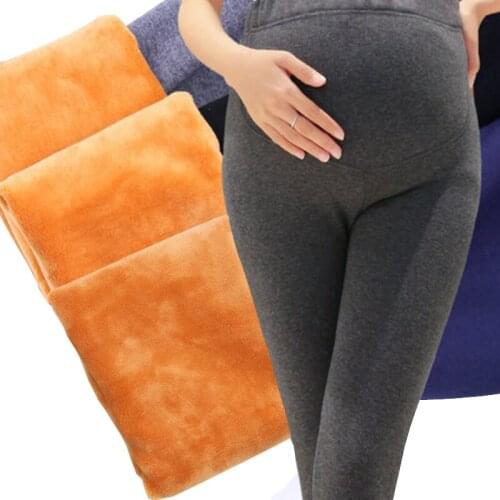 Maternity legging Adjustable High Elastic maternity leggings pregnant clothes pants for women winter thickening maternity pants