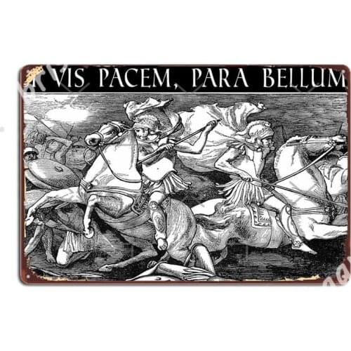 Si Vis Pacem Para Bellum Metal Signs Club Home Party create Wall Decor Tin sign Posters