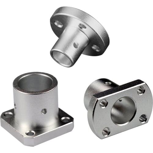 MSM Guide Flange Shaft Support Base 8/10/12/16/20/25/30/35/40/50 mm Linear Shaft Fixture Bracket Rod Holder Mount Connector