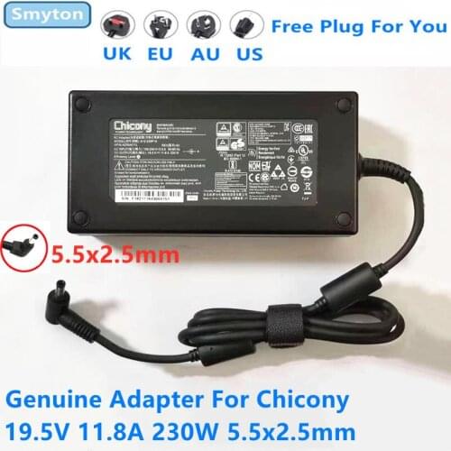 Genuine Chicony A12-230P1A 19.5V 11.8A 230W A17-230P1A A230A012L AC Adapter For MSI GS75 GS66 P65 Laptop Power Supply Charger