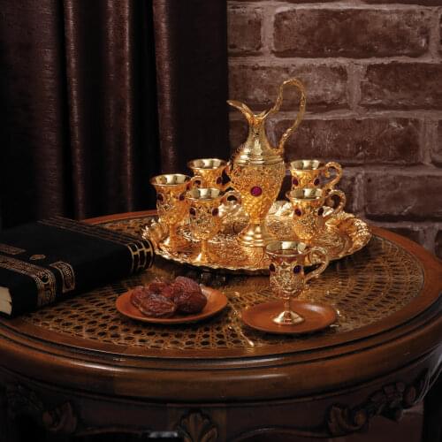 Pyramid Stone Zamzam Casting Tray Highest Quality Product Gold Plated, Suitable For Zamzam Presentation 116