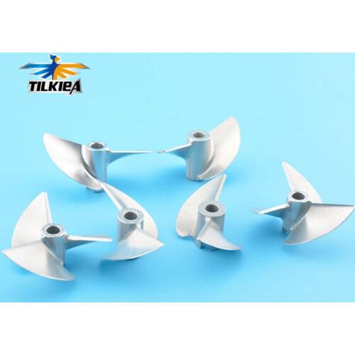 High Quality D36mm Rc 4mm Propeller CNC Machined 2/3 blades Prop Alloy Propeller/Screw For 4mm Shaft Rc Boat