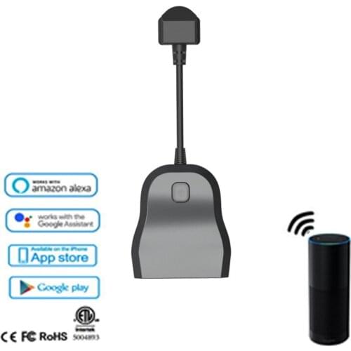Outdoor WiFi UK Plug Outlet Smart Socket Wireless Individual Remote Control Switches with Alexa Google Assistant Timer Outlet