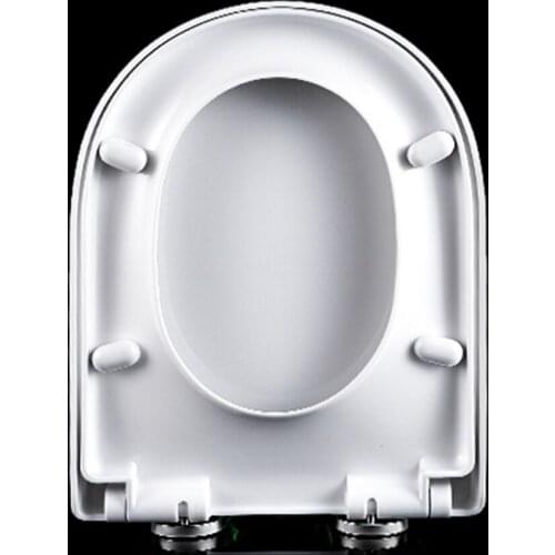Toilet Seat Cover Duty Seats U Type 02A White Thickened Bathroom General Purpose Universal Anti Slam PP WC Soft Close U-type
