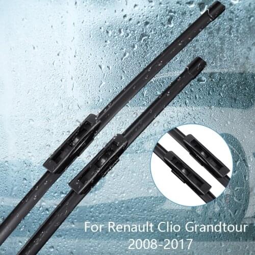 Wipers Blade For Renault Clio Grandtour III / IV 2008 2009 2010 2011 2012-2017 Car Accessories For Auto Rubber Windscreen Wiper