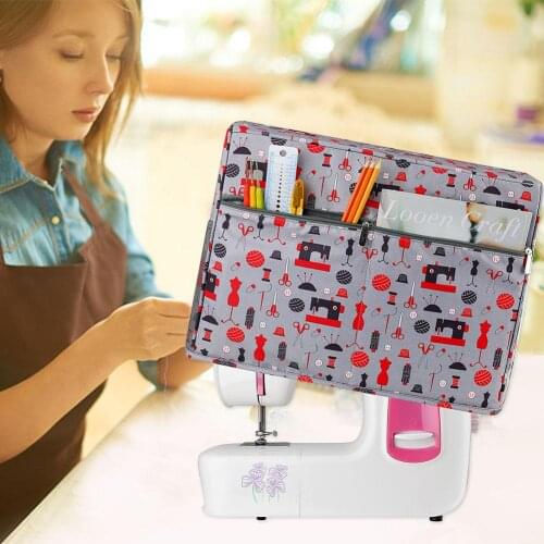 Large Capacity Storage Bag Sewing Machine Travel Waterproof Sewing Machine Cover Machine Storage Organizer Dust Cover Pocket