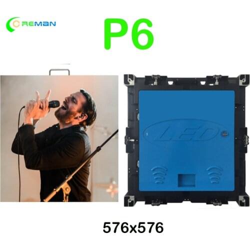 Led video displays p6 outdoor full color led display cabinet 576*576 rental led screen led video wall