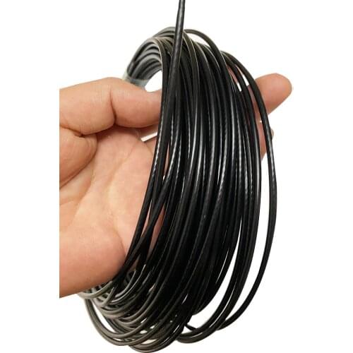 20m 304 Stainless Steel Wire Rope Soft Fishing Lifting Cable 7*7 Clothesline Plastic coating wire rope OD 1.5mm 3mm 4mm 5mm 6MM