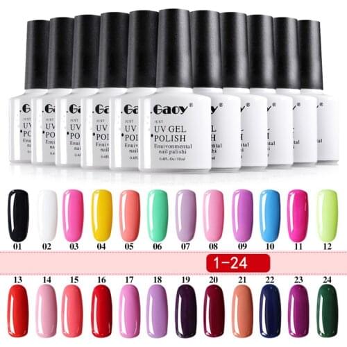 UV Gel Nail Polish LED Lamp Gel Lacquer Gel Polish Pure Colors Semi Permanent Gel nail gel uv gel nail polish cheap
