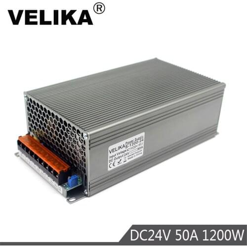 Universal Regulated DC24v 50A 1200W Switching Power Supply 110V 220V AC-DC Driver for CCTV Radio Computer Project Led Light CNC