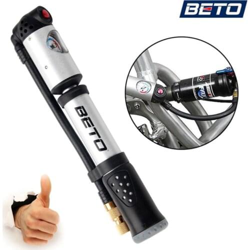 Bicycle Tire Shock Pumps Schrader Presta Bicycle 300psi Gauge Mine Hand Pump Hose Adapter Bicycle Air Cycle air bicycle Pump